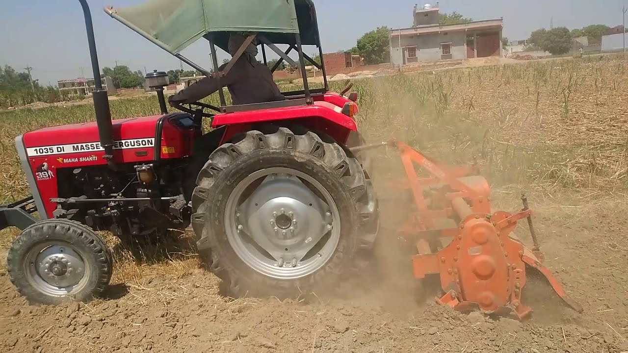 Massey Ferguson 1035 DI शक्तिमान 6 फिट रोटावेटर 39 HP का टैक्टर