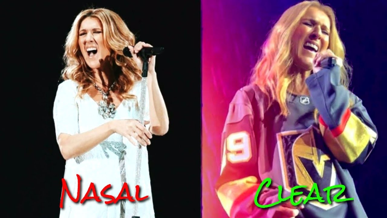 Céline Dion- CLEAR vs. NASAL Vocals!