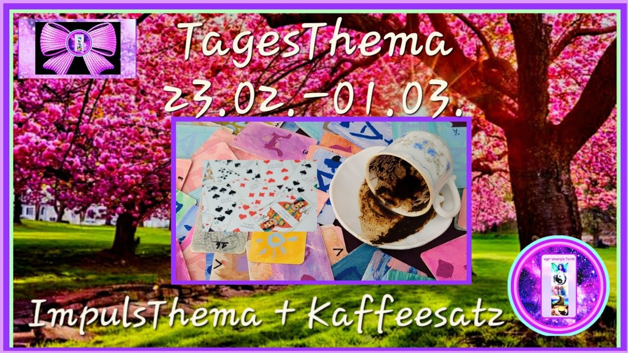 DIE PHÖNIX ENERGIE  23.02-01.03. Kaffeesatz ☕️ ImpulsThema TagesThema🧚‍♀️vgp-energie Tarot Skat
