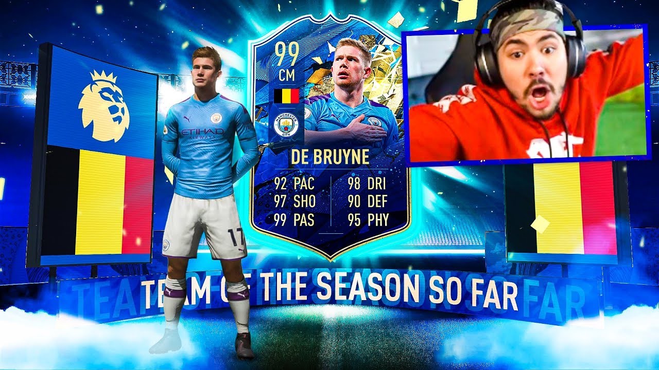 99 TOTS KDB IN A PACK!! FIFA 20