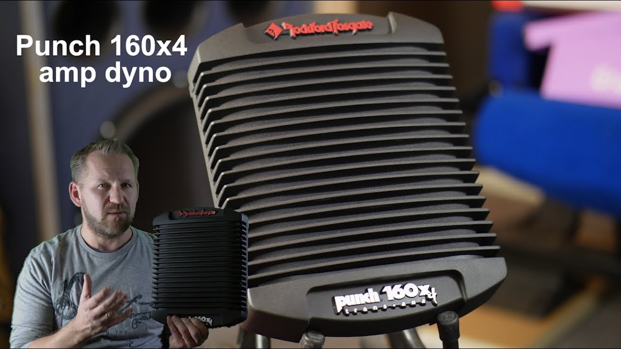 Rockford fosgate punch 160x4 amp dyno old school amplifier power test 4 channel