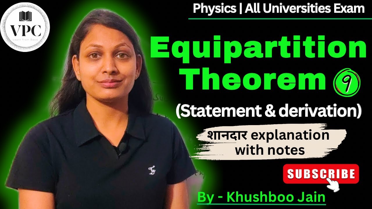Equipartition energy theorem | lect.-09 | thermodynamics #bscphysics  #engineering #physics