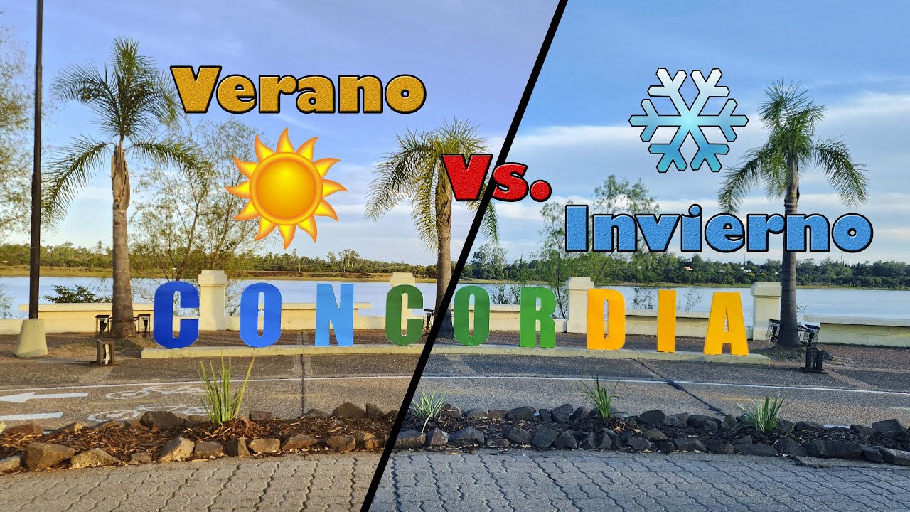 Verano o Invierno. Cuál te gusta más? Costanera de Concordia desde Drone