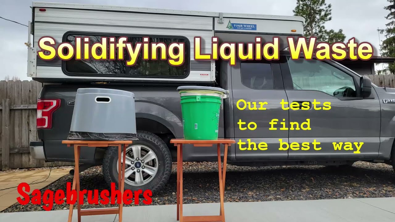 Solidifying Liquid Waste in our Camper DIY Toilet