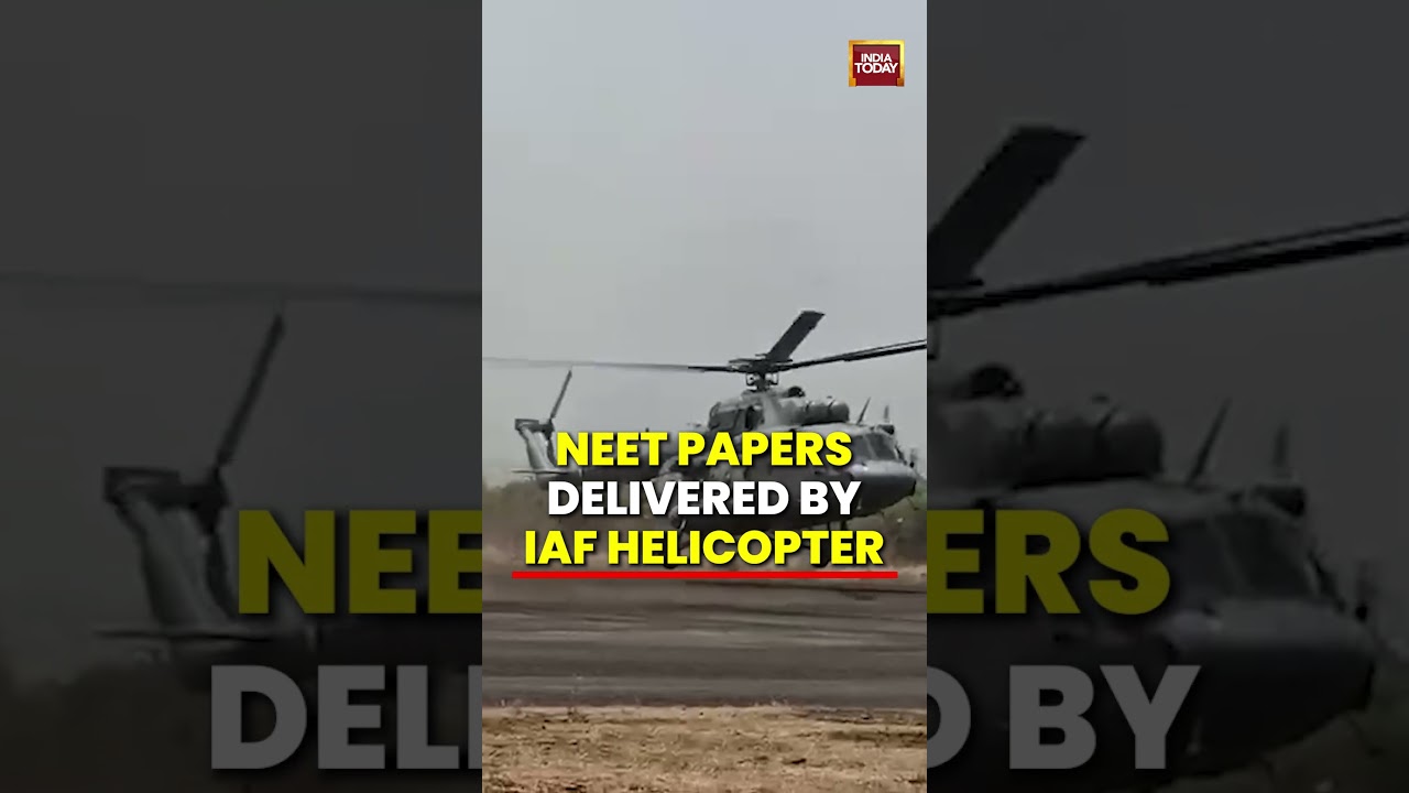NEET Re-Test Papers Delivered by Air Force Helicopter Amid Tight Security | NEET-UG 2026