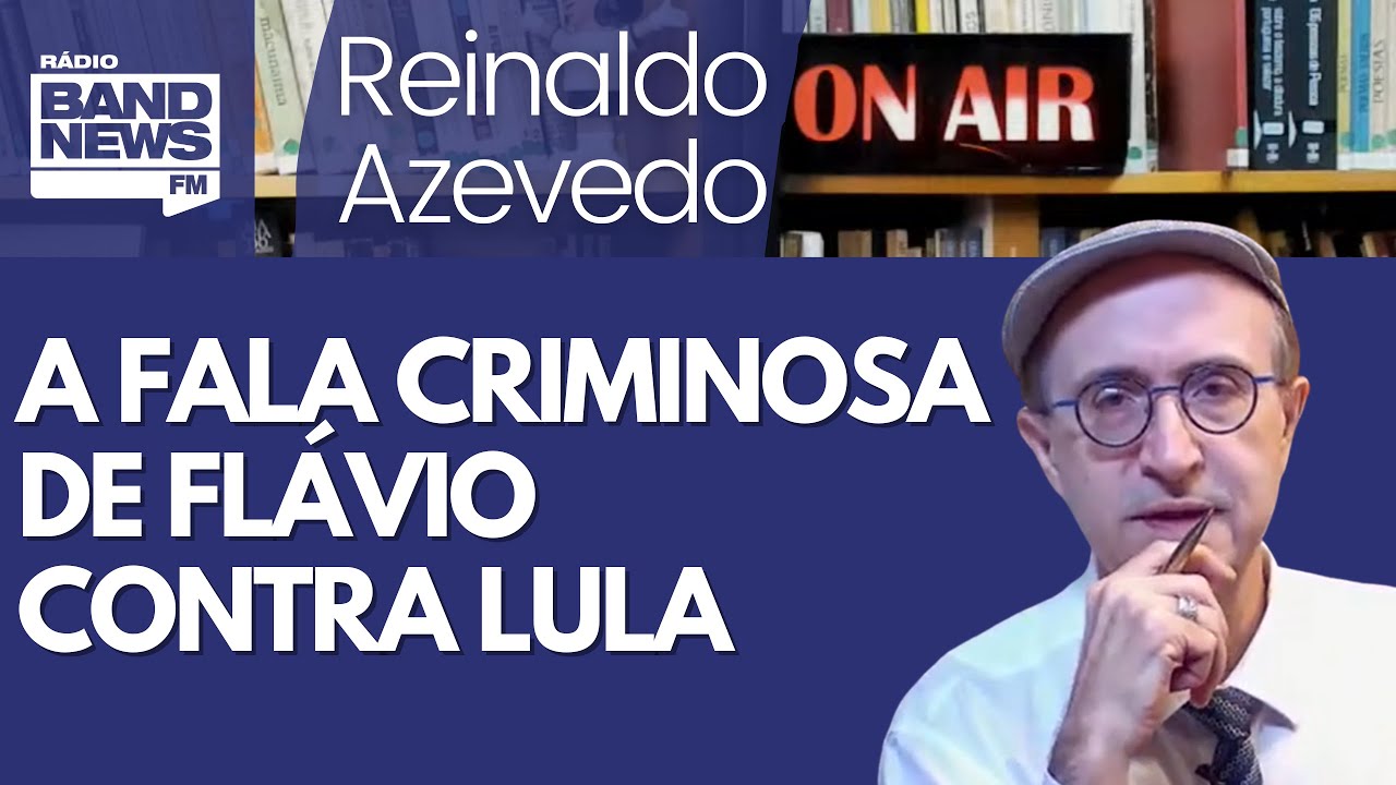Reinaldo – Em busca de marqueteiro e eixo, Flávio acusa Lula de ser antissemita; fala é criminosa