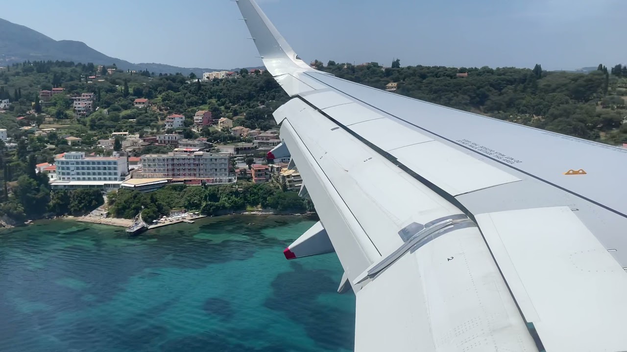 Corfu island landing views