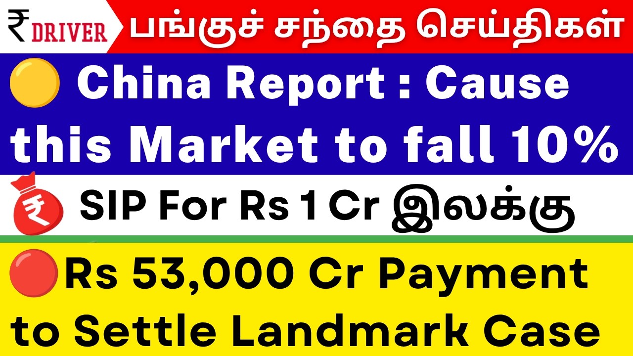 Why market CRASH 10% | Tata Loss Double | Landmark CASE Settlement | Coforge | Tata Motors | Tamil
