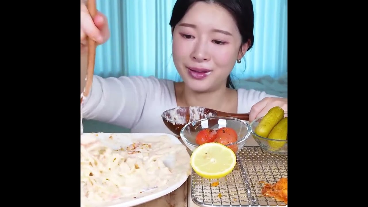 Lobster Shrimp cream paste with Fried Shrimp | Mukbang Asmr