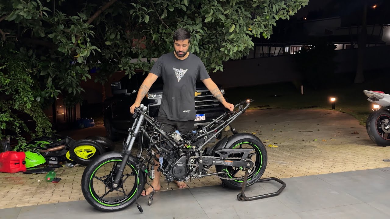 REFORMANDO A MOTO DE LEILÃO PRA TRACKDAY NINJA 400
