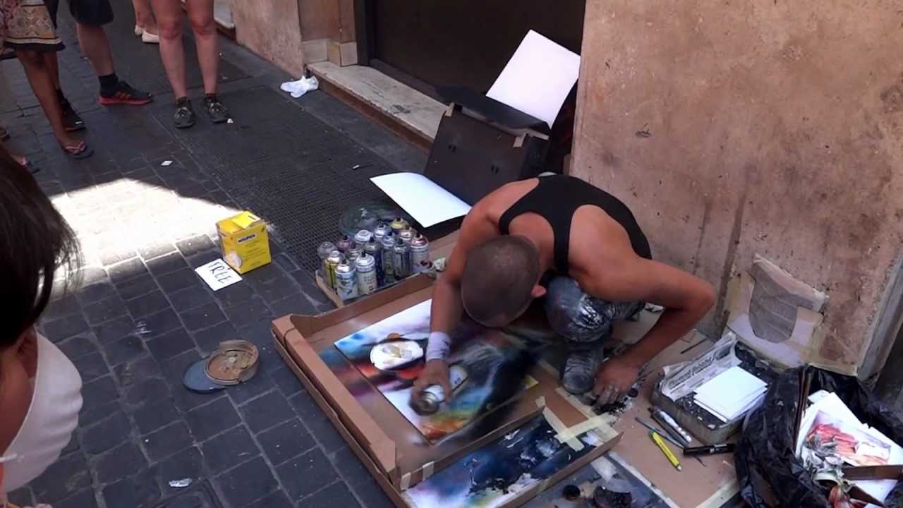 Amazing artist on the streets of Rome