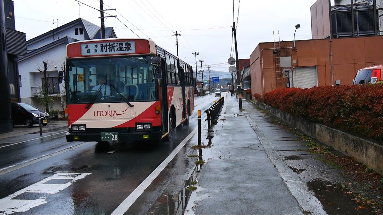 山交バス 新庄-大蔵村・肘折温泉線 前面展望 県立病院前・新庄駅前～肘折待合所