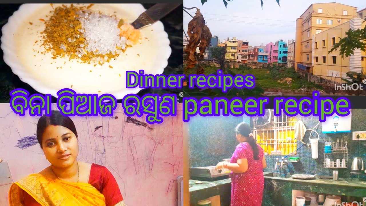 Before & After dinner story with without onion garlic paneer recipe //odia vlogs with recipes