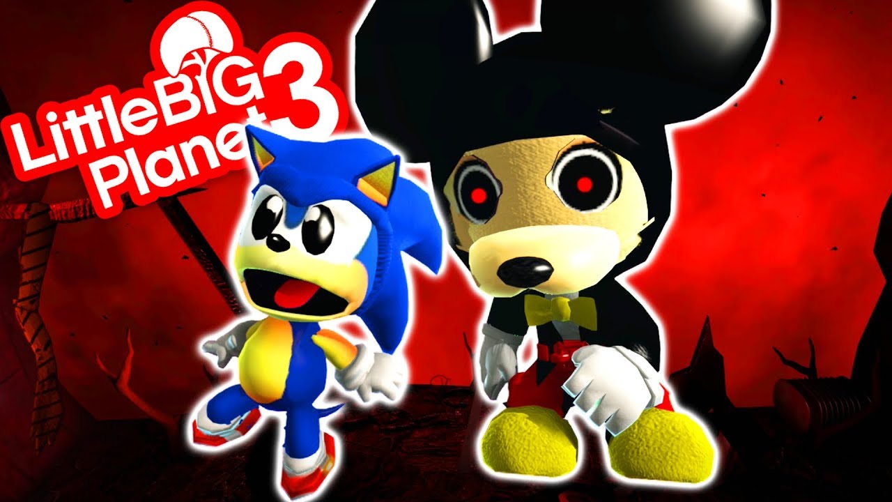 Sonic VS Mickey Mouse - Abandoned By Disney - LittleBigPlanet 3 PS4 Gameplay | EpicLBPTime