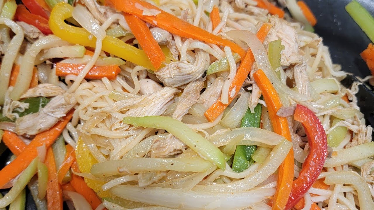 Receta completa de Chao Mein con pollo