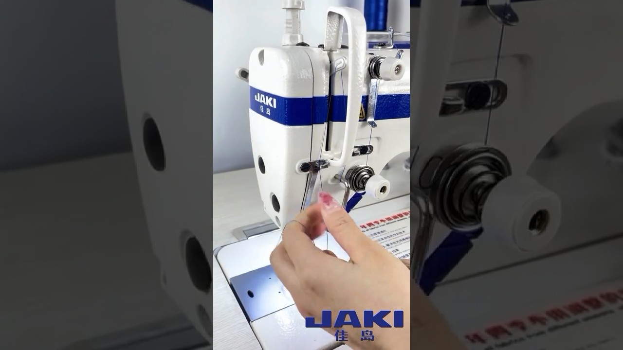 كيف لضم ماكينه الخياطه درزه جاكي jaki