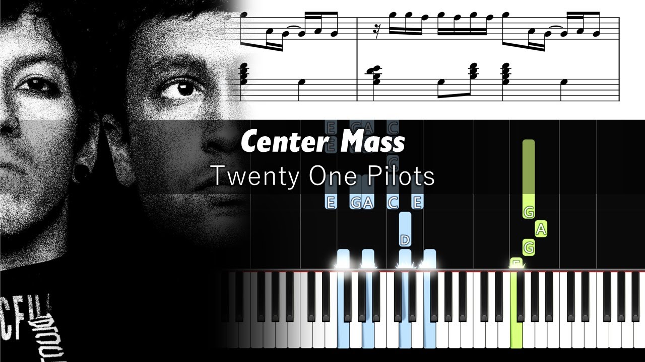 Twenty One Pilots - Center Mass - Piano Tutorial with Sheet Music
