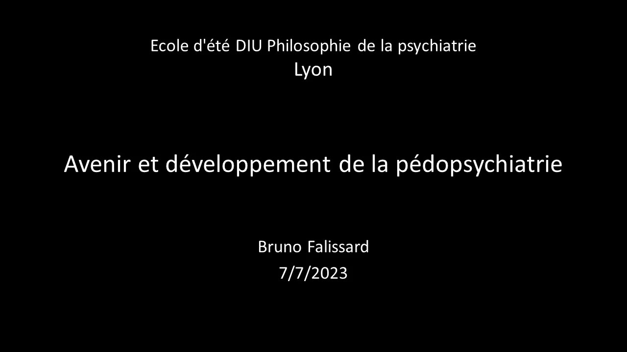 Avenir et développement de la pédopsychiatrie