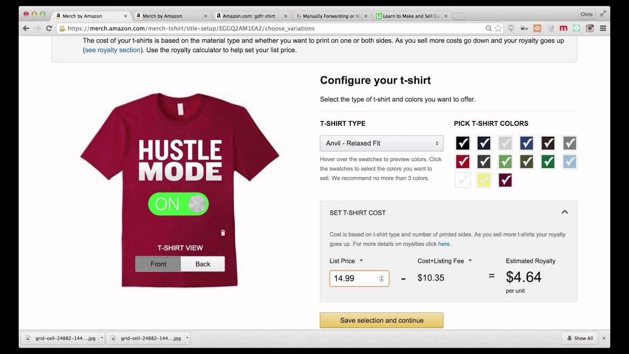 Detailed Walkthrough of Merch By Amazon Shirt Design and Upload Process