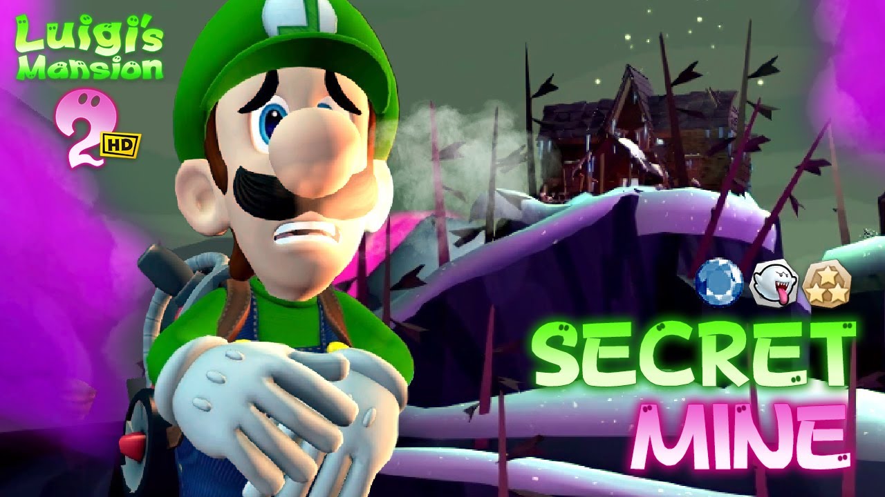 Luigi's Mansion 2 HD - World 4: Secret Mine (All Gems, Boo Locations & 3-Star Rank)