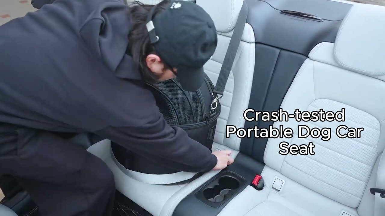 Pawsincar Crash-Tested Dog Car Seat | 5-Star Safety-Rated Car Seats from Center for Pet Safety (CPS)