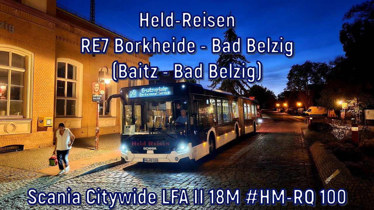 Held-Reisen - Scania Citywide LFA II 18M #HM-RQ 100, Linie SEV-RE7
