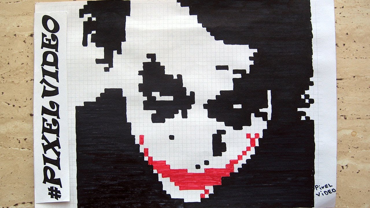 Как нарисовать джокера  #pixelvideo