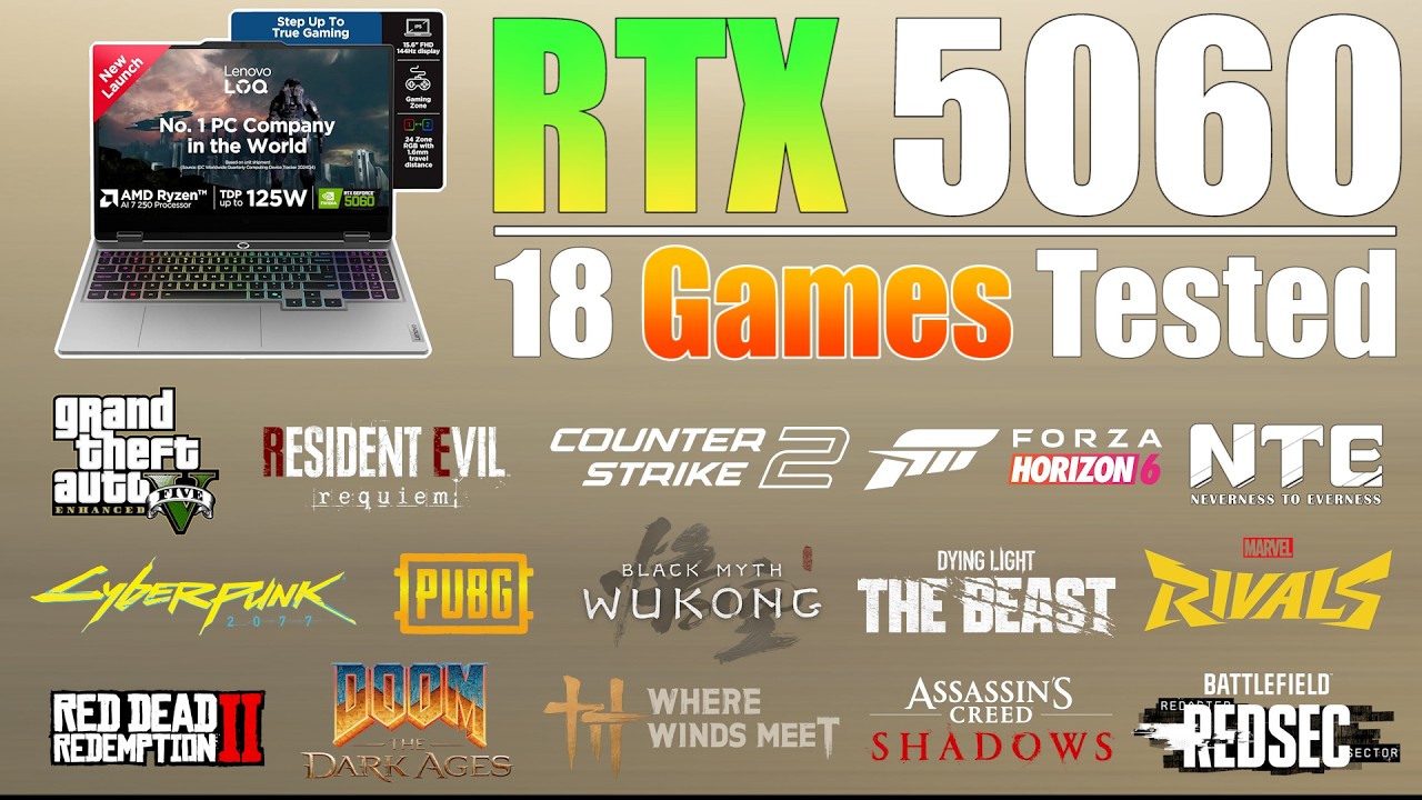 RTX 5060 Laptop in 2026 &ndash; Worth Buying? (18 Games Tested)