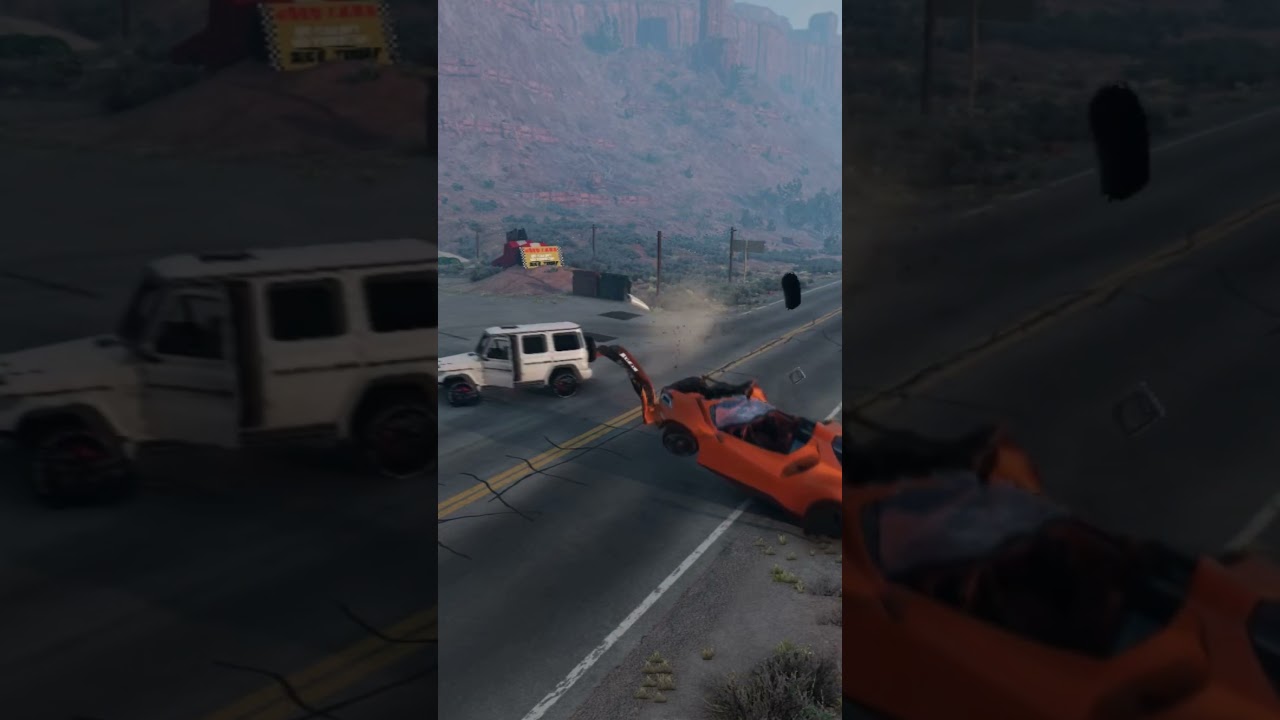 Extreme Realistic Mercedes G63   G wagon Crazy Crash