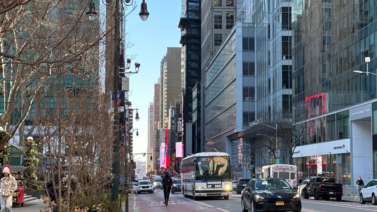 New York City live , winter walking, Manhattan, 3:15pm 01/20/2026