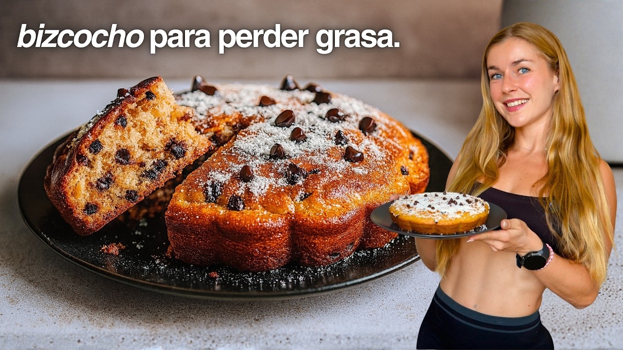 Desayuna BIZCOCHO todos los días y PIERDE MÁS GRASA 💪🏻 Receta de Bizcocho Saludable