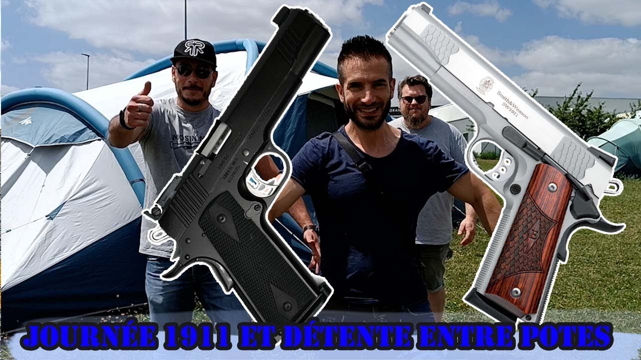 Journée avec les potes,  KIMBER 1911 22LR vs SW 1911 E Series 45 ACP