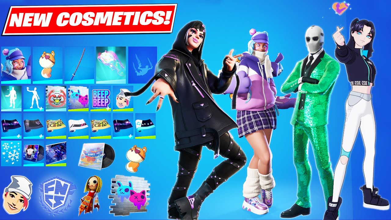 *NEW* Leaked Skins & Cosmetics! Best Friends Bundle, Zoe Clash Skin, FNCS Exclusive & More Styles