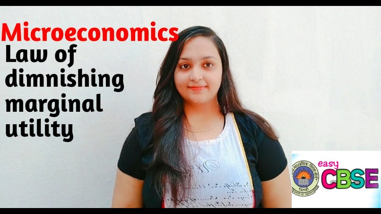 Law of dimnishing marginal utility|(Microeconomics)