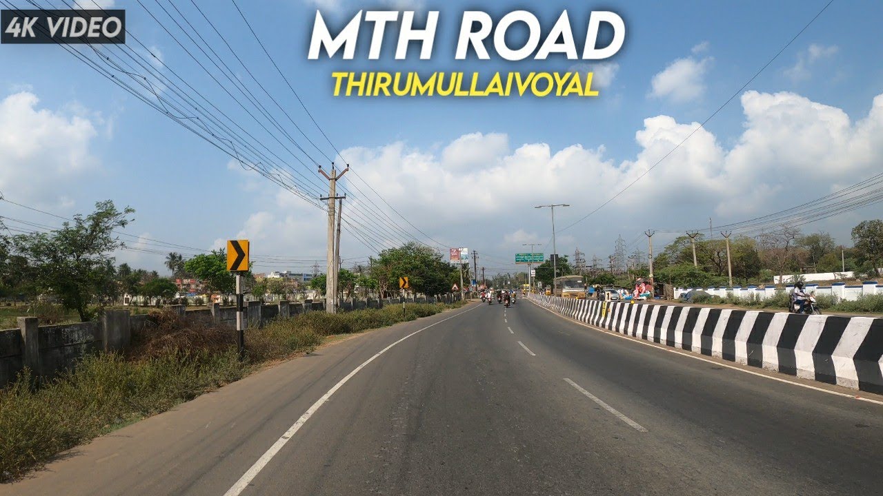 Chennai 4K | MTH Road | Ambattur to Avadi | Thirumullaivoyal