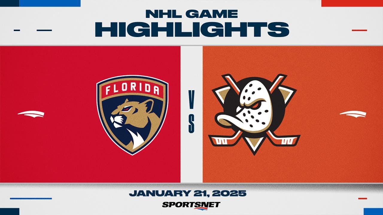 NHL Highlights | Panthers vs. Ducks - January 21, 2025