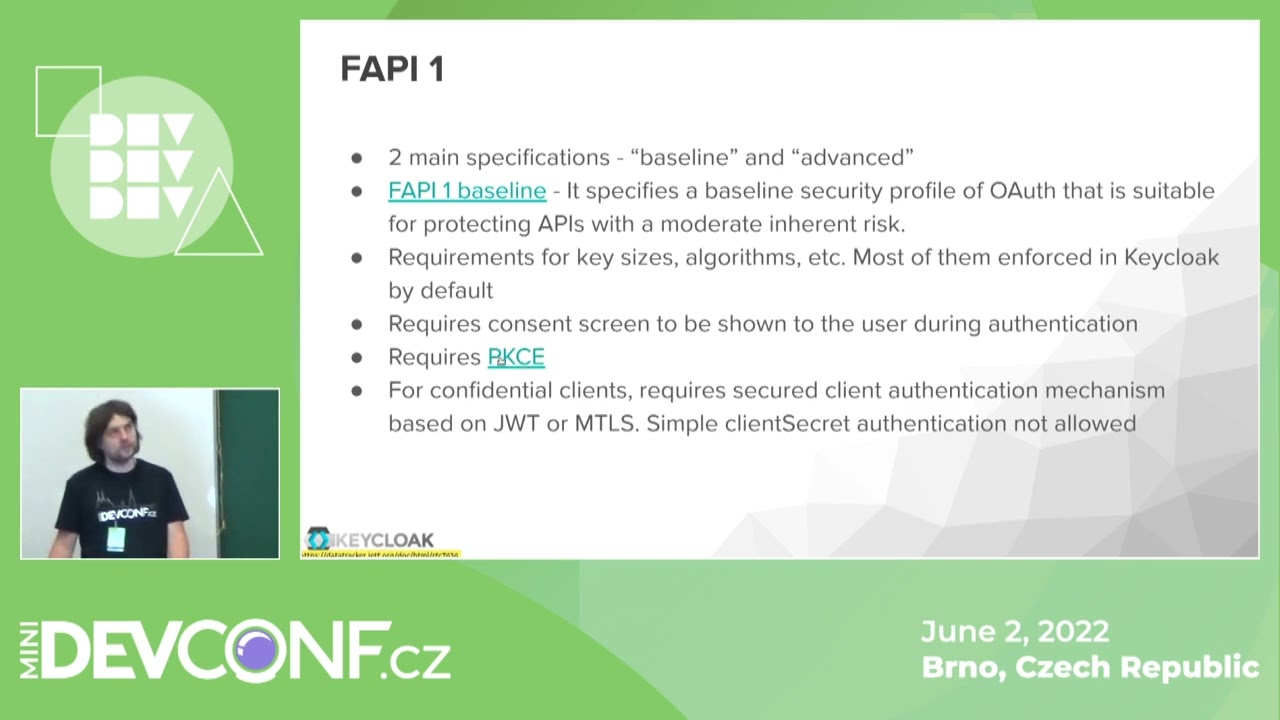 Secure digital transformation via keycloak's FAPI - DevConf.cz Mini | June 2022