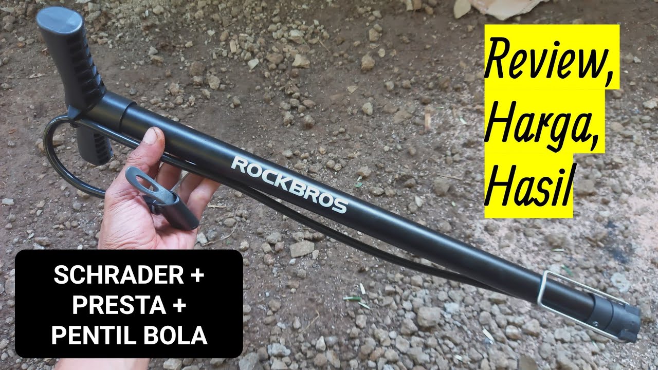 Cara Menggunakan Pompa Sepeda, Motor, Bola ROCKBROS 5930 140 PSI Harga 40 Ribu