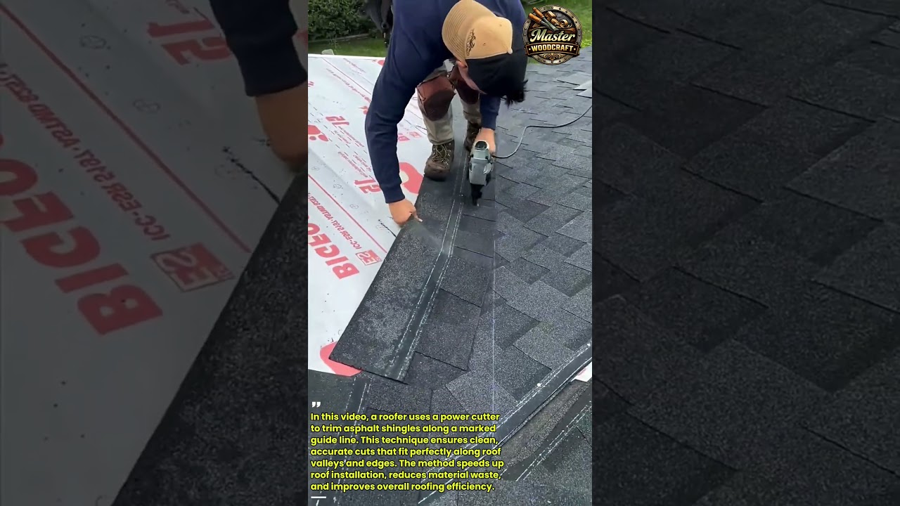 This Roofing Trick Cuts Shingles Perfectly in Seconds! (Pro Roofer Method