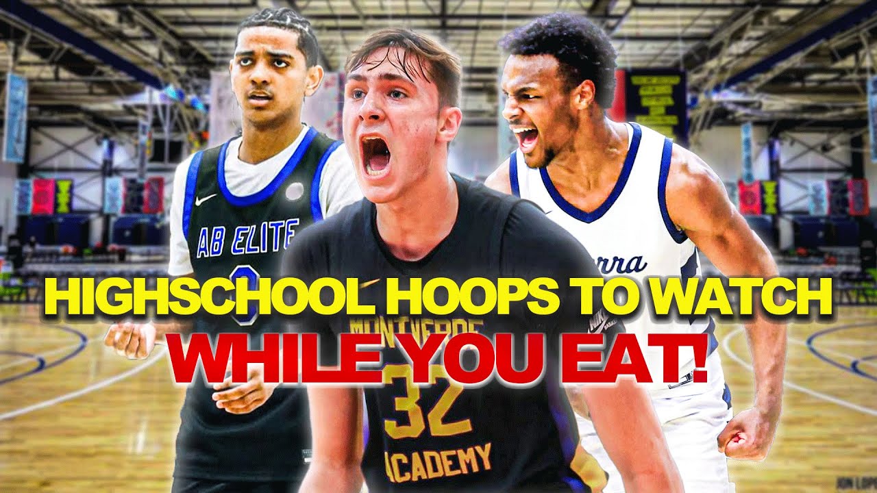 1 HOUR of HIGHSCHOOL BASKETBALL To Watch While you EAT!