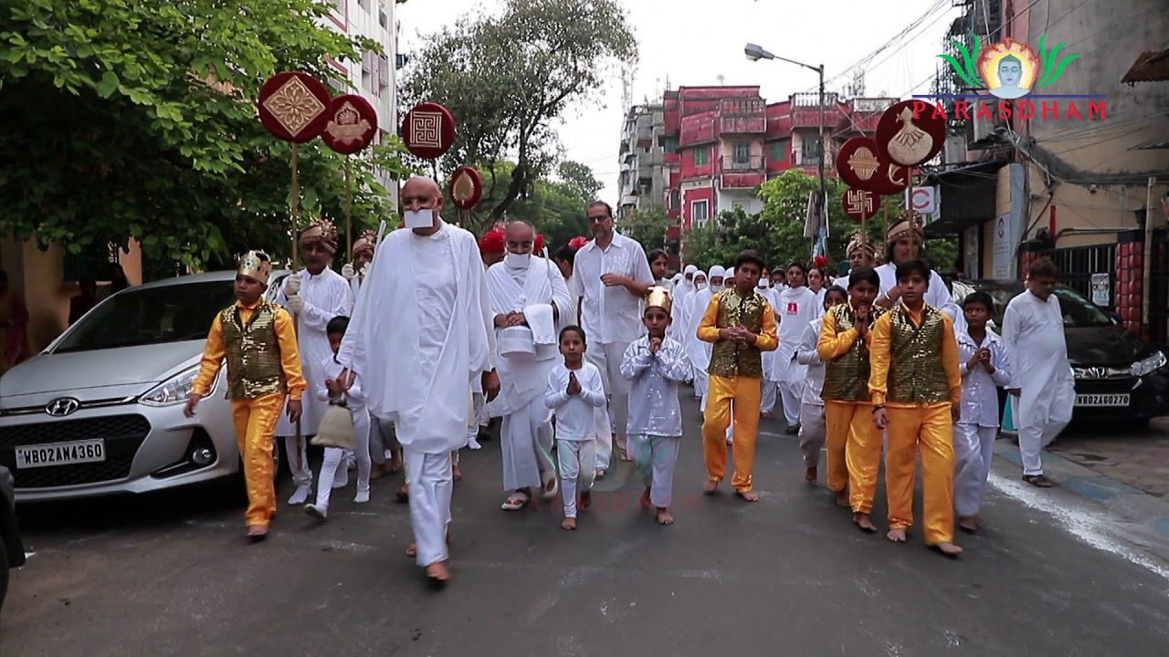 Historic Kolkata Chaturmas Pravesh 2019 | Rashtrasant Pujya Shree Namramuni M.S & 38 Sadhu-Sadhvijis