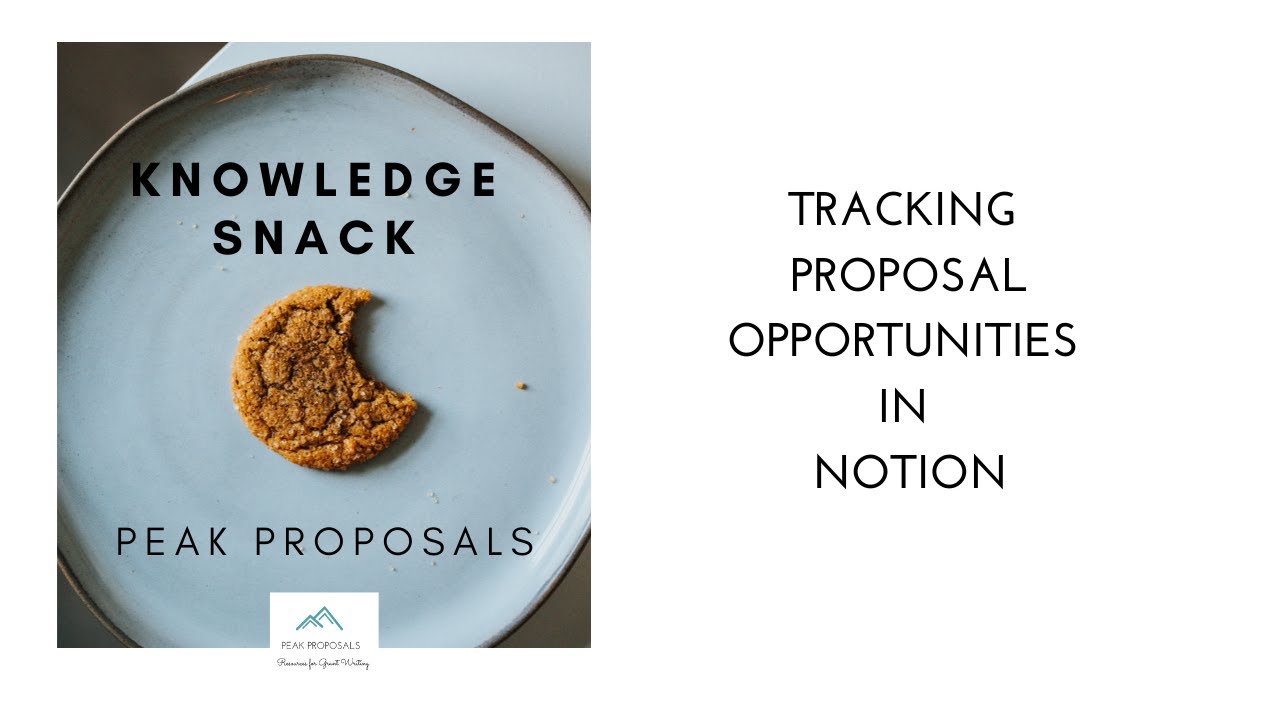 Tracking Proposal Opportunities in Notion