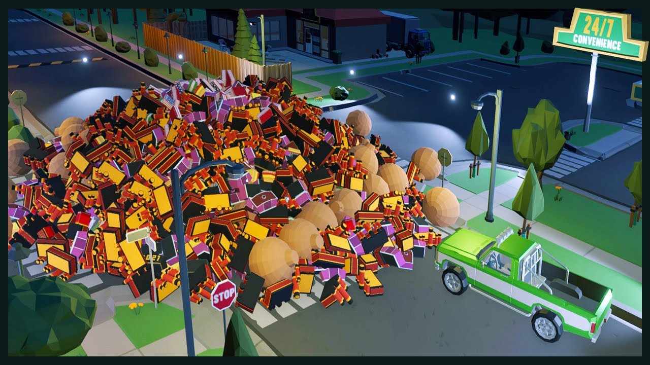 I Built A Mountain Out of Fireworks & Destroyed My Neighborhood - Fireworks Mania