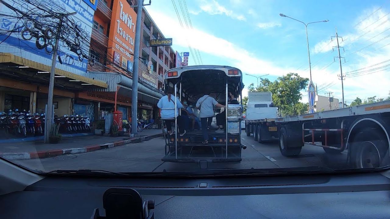 Driving on the road in the clear sky | ASMR Driving relaxing EP.14