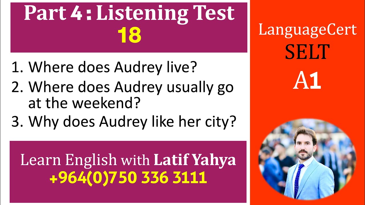 LanguageCert SELT A1: Listening Test 18