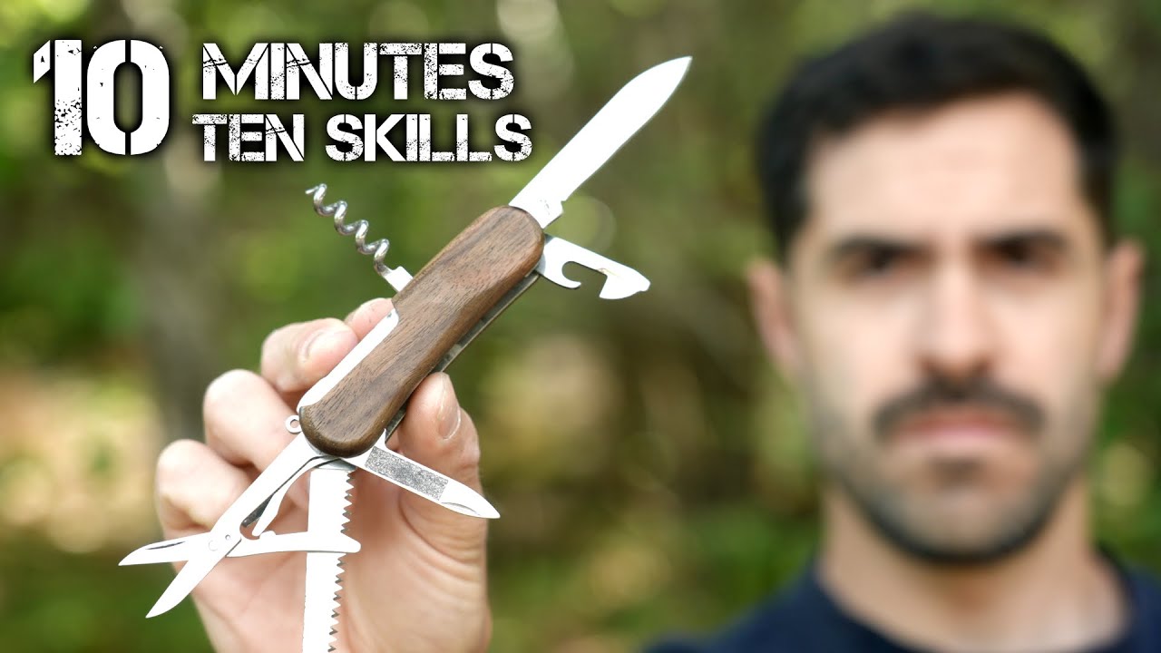 10 Bushcraft Pocket Knife Skills in 10 Minutes
