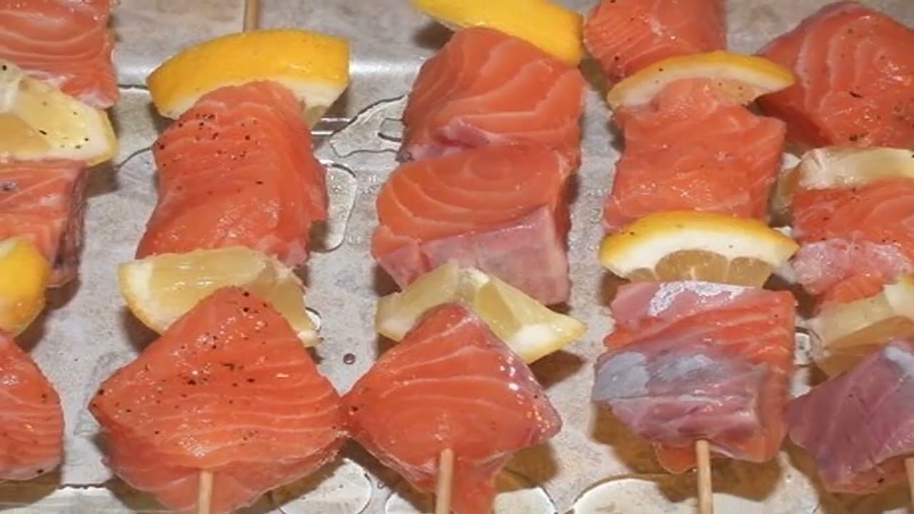 Шашлык из лосося