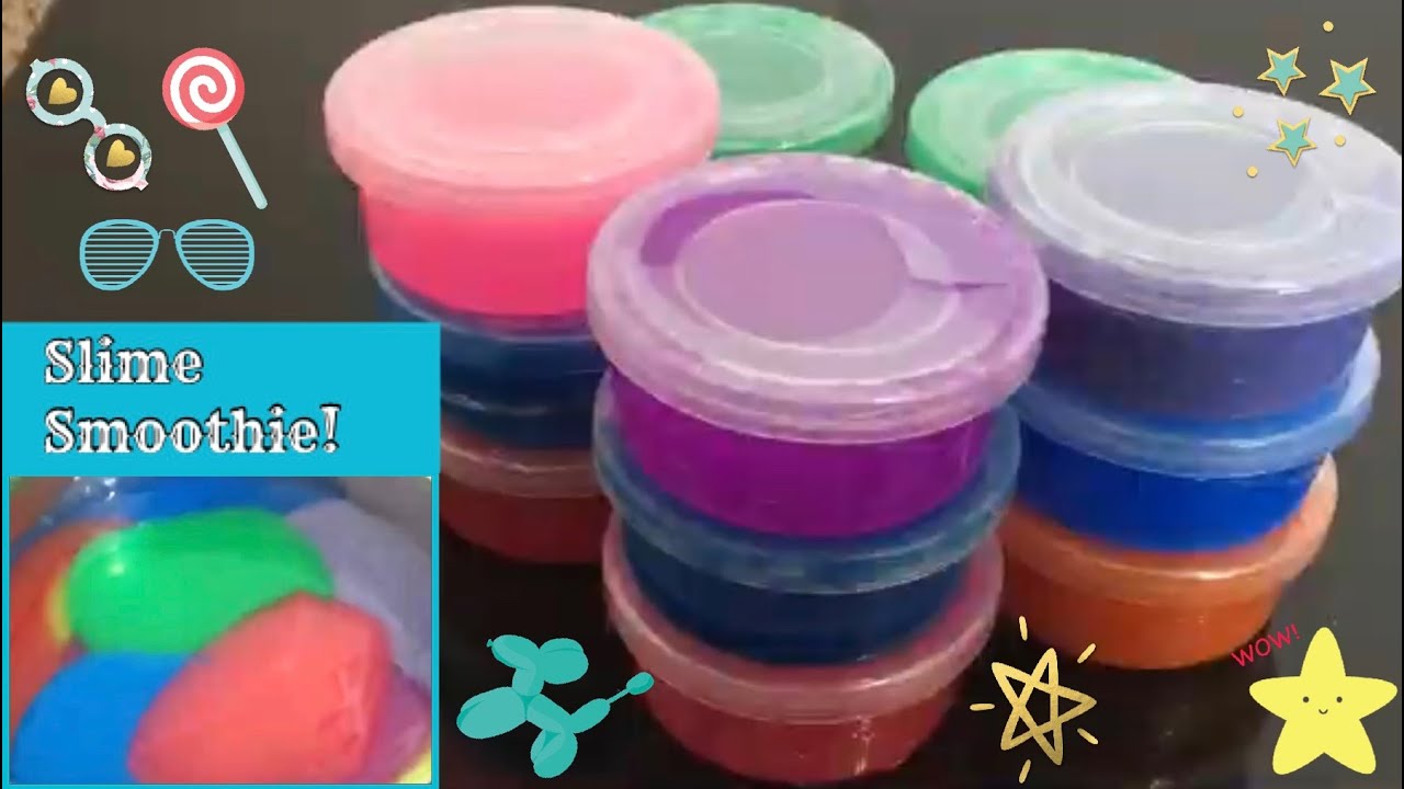 *MIXING STORE BOUGHT SLIMES*  Satisfying Rainbow Slime Mixing