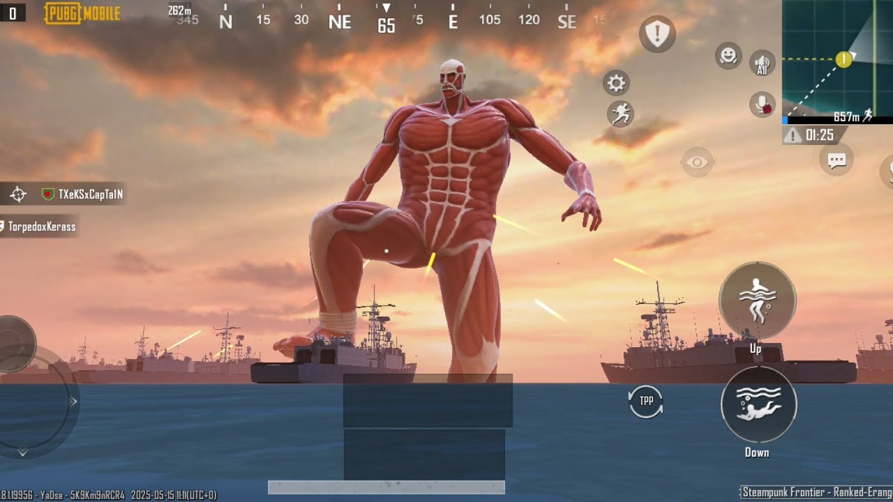 Looking for the Colossal titan in PUBG Mobile❗