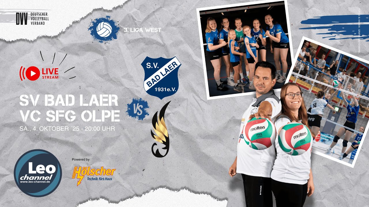 Volleyball: SV Bad Laer vs. VC SFG Olpe (3. Liga West Frauen)
